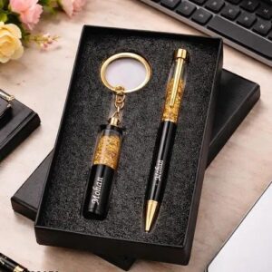 Personalized Pen and Keychain Gift Set