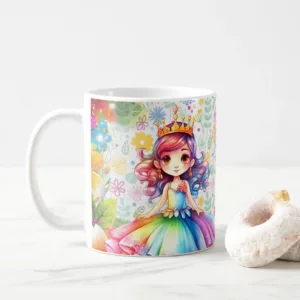 Personalized Name Princess Coffee Mug for Girls