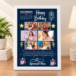 Personalized Birthday Photo Frame with Calendar