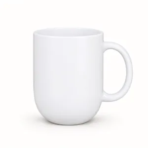 White ceramic customized photo mug with personalized printing